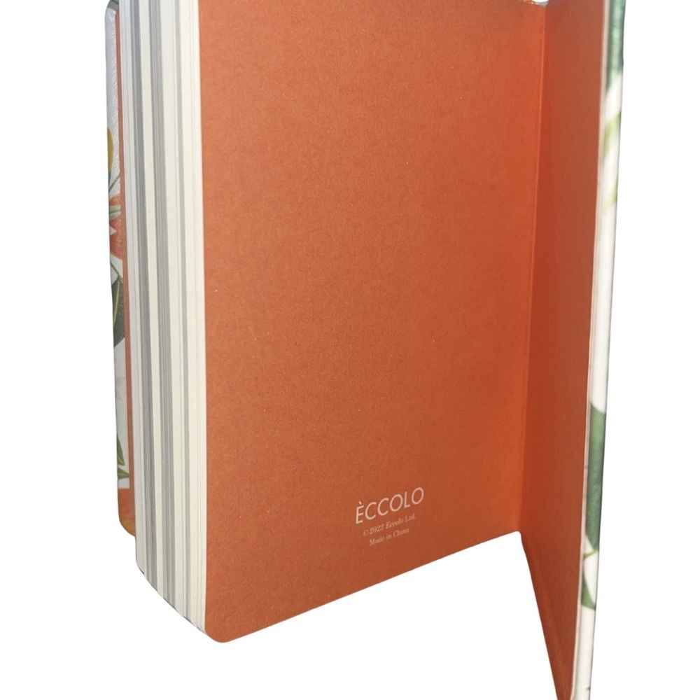 NWOT Èccolo Lined Notebook - Citrus Grove Gold Foil Monogram “K” - Picture 5 of 6